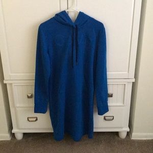 Calvin Klein blue long hooded sweatshirt